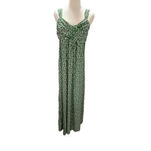 Soma GREEN Maxi Trapeze‎ Jersey Maxi Bra Dress Beach Lounge Women's Medium